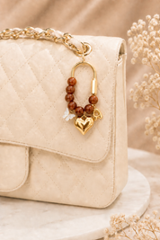 Cinnamon Spice Butterfly Initial Handbag Charm
