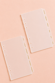 A6 Monthly Tab Dividers