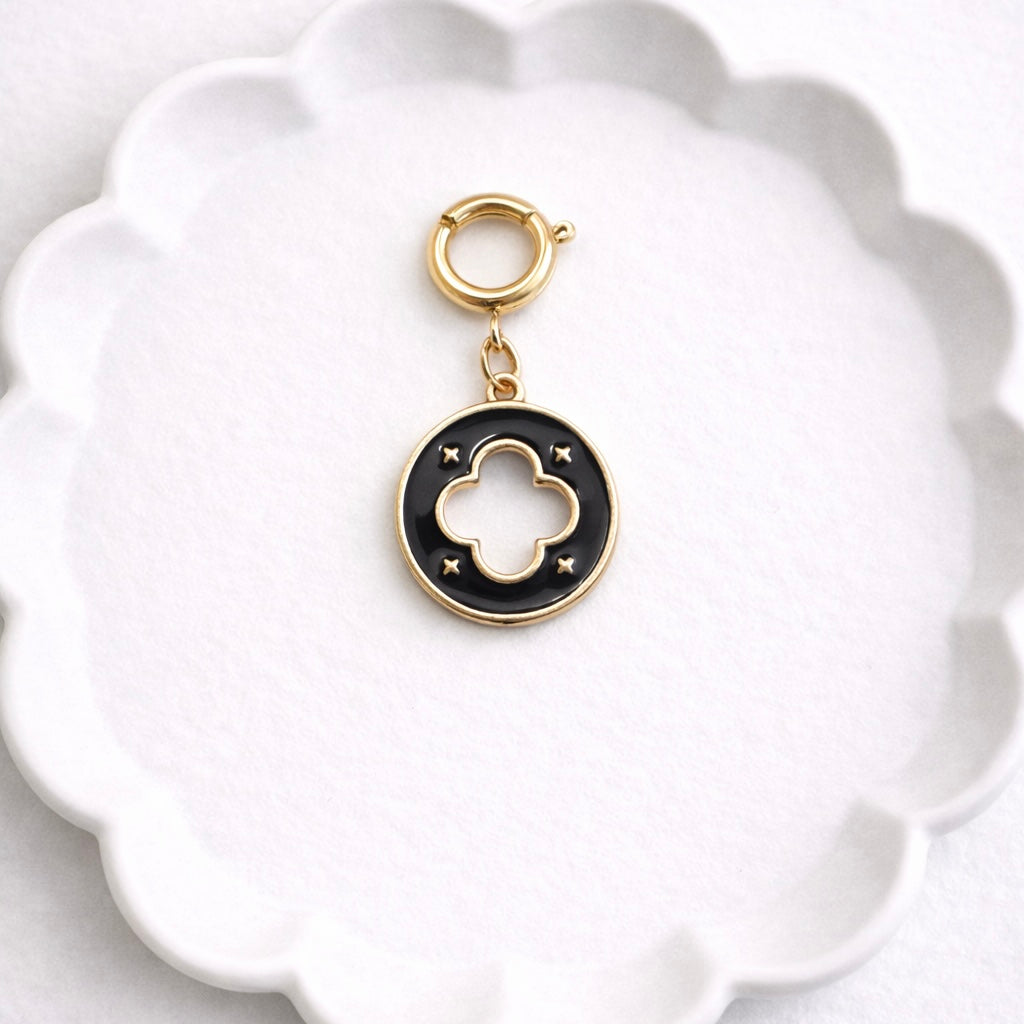Circle Quatrefoil Charm