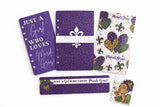 Just A Girl Mardi Gras A6 Dashboard Set