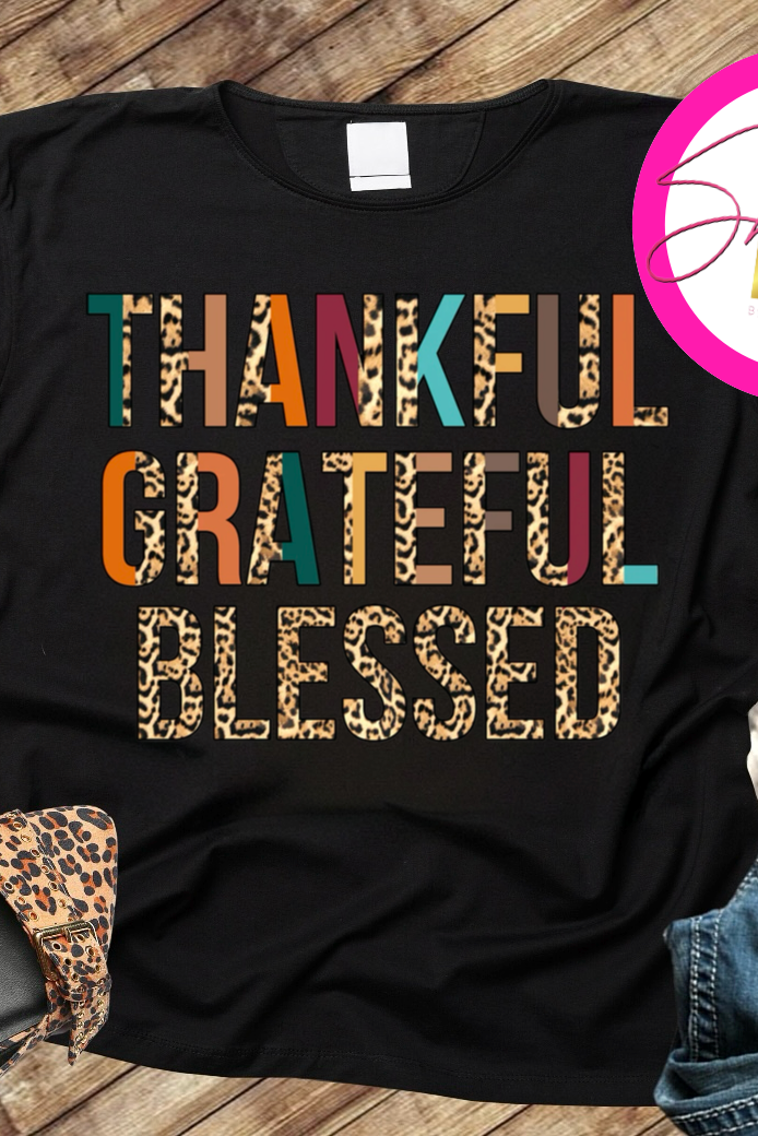 Thankful Grateful Blessed T-Shirt