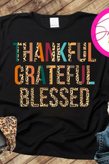 Thankful Grateful Blessed T-Shirt