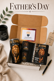 Father's Day Be Strong & Courageous Planner Gift Bundle | A6 Planner & Tumbler Set