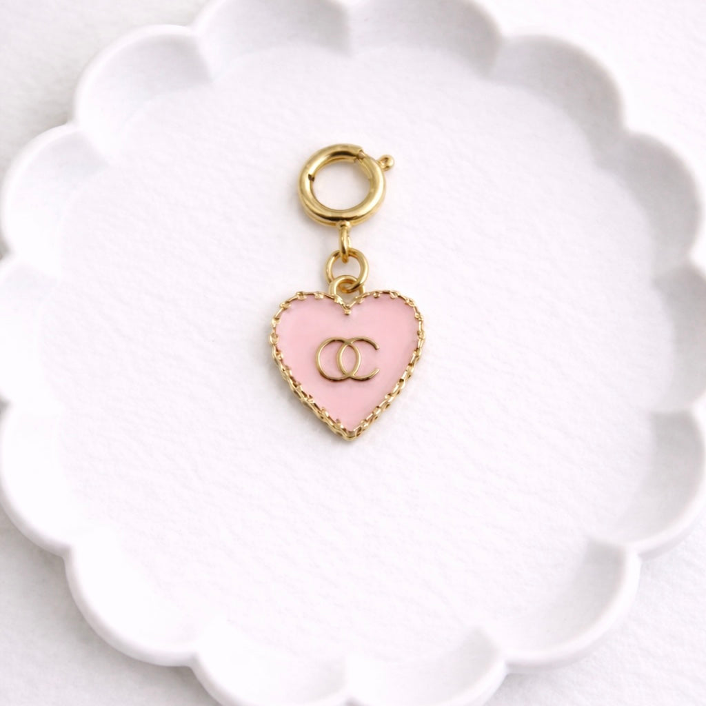 Pink Luxe Heart Charm