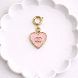 Pink Luxe Heart Charm