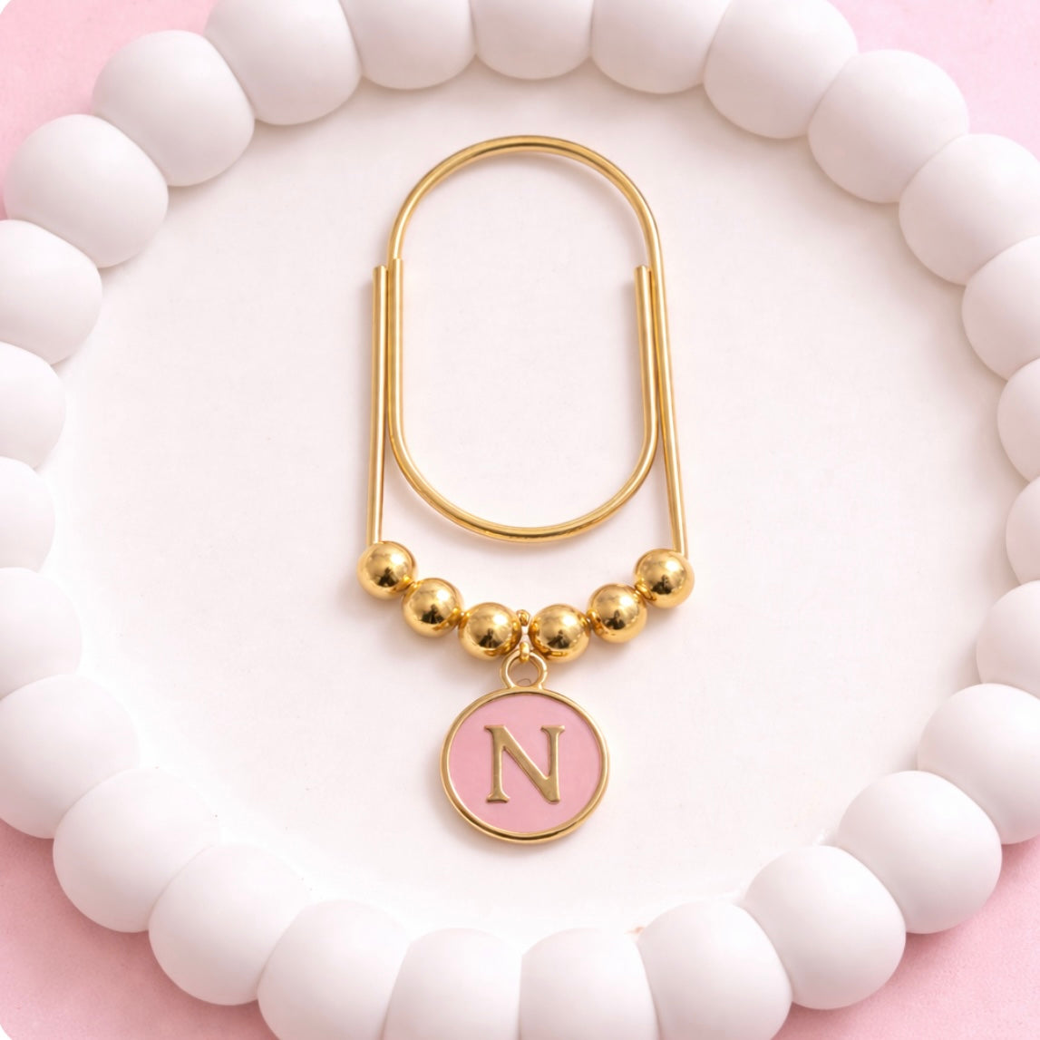 Luxe Gold Initial Paperclip