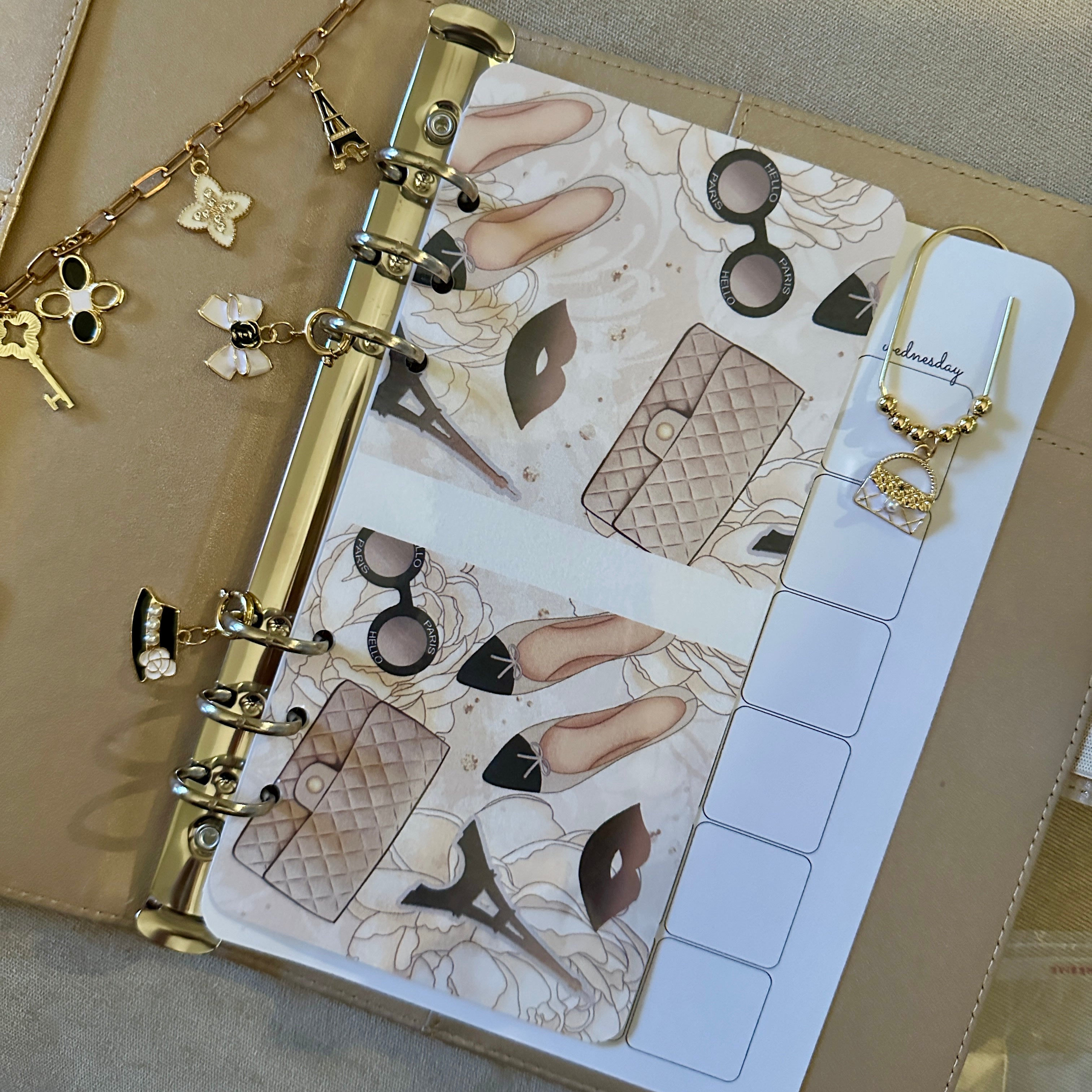 Champagne Dreams Luxe A5 Planner