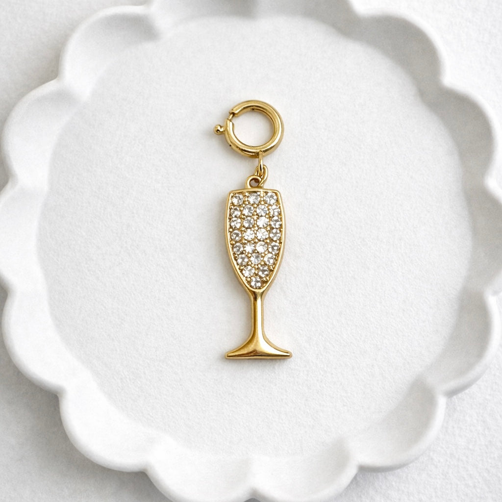 Champagne Sparkle Luxe Charm