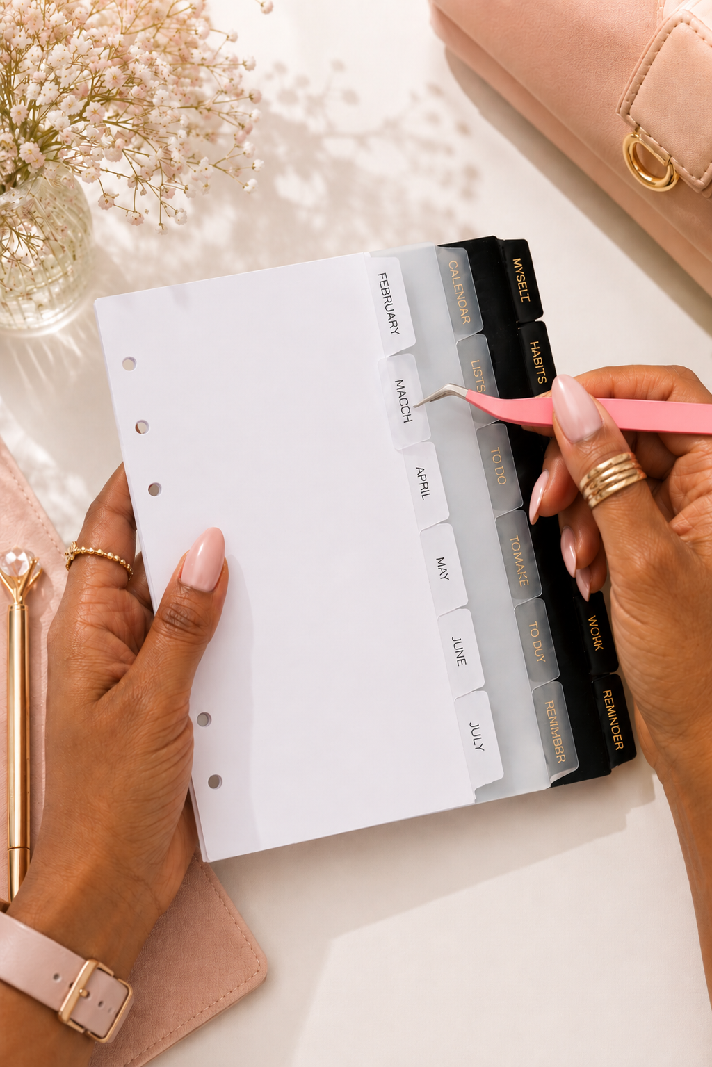 A6 Monthly Tab Dividers