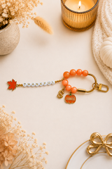 Hello Fall Beaded Handbag Charm