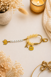Hello Fall Beaded Handbag Charm