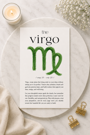 Zodiac Affirmation Card | A6 Dashboard