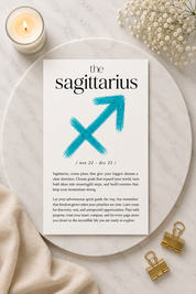 Zodiac Affirmation Card | A6 Dashboard