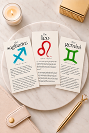 Zodiac Affirmation Card | A6 Dashboard