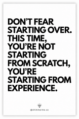 Starting From Experience Planner Dashboard