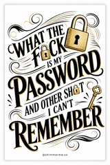 Password Reminder Planner Dashboard
