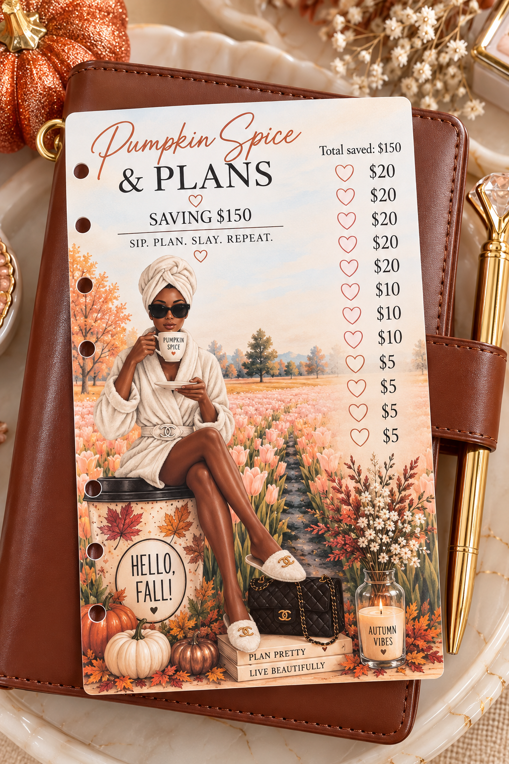 Pumpkin Spice & Plans Savings Challenge | $150