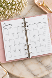 2027 Monthly Calendar Inserts