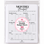 Budget Planner Inserts | 30 Sheets | A5 & A6