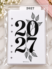 2027 Monthly Calendar Refill Inserts