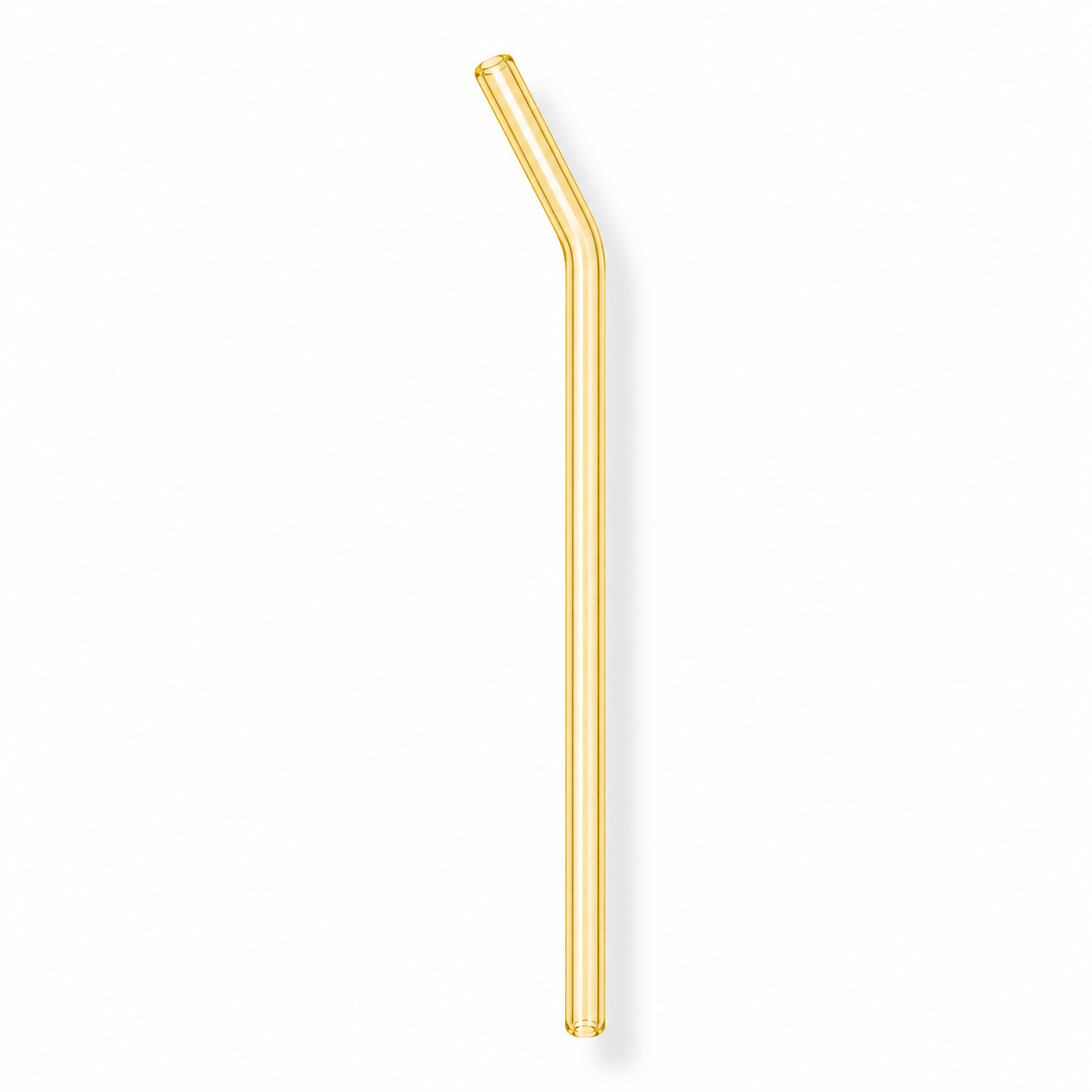 Pastel Luxe Glass Straw Set – Reusable Curved Drinking Straws