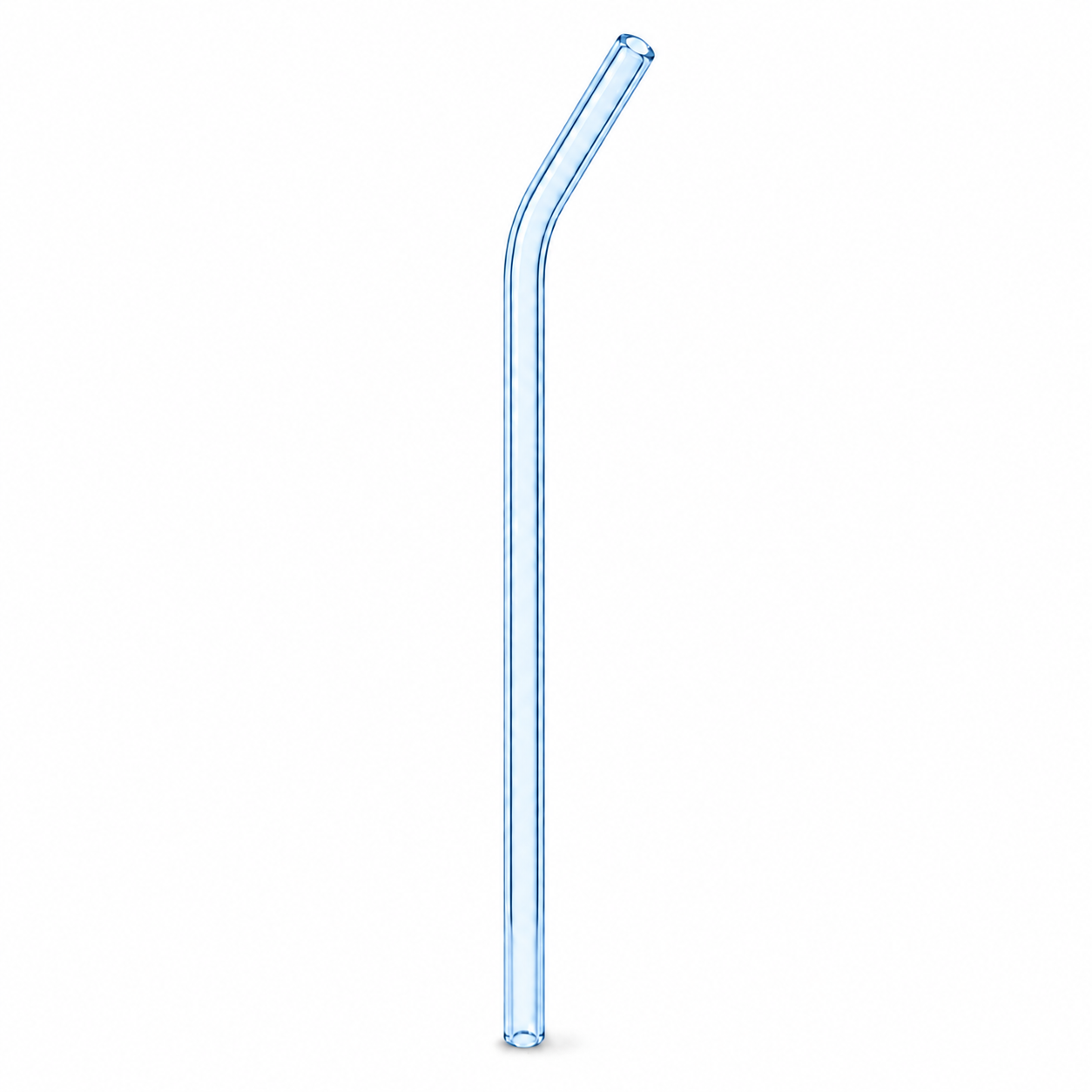Pastel Luxe Glass Straw Set – Reusable Curved Drinking Straws