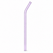 Pastel Luxe Glass Straw Set – Reusable Curved Drinking Straws