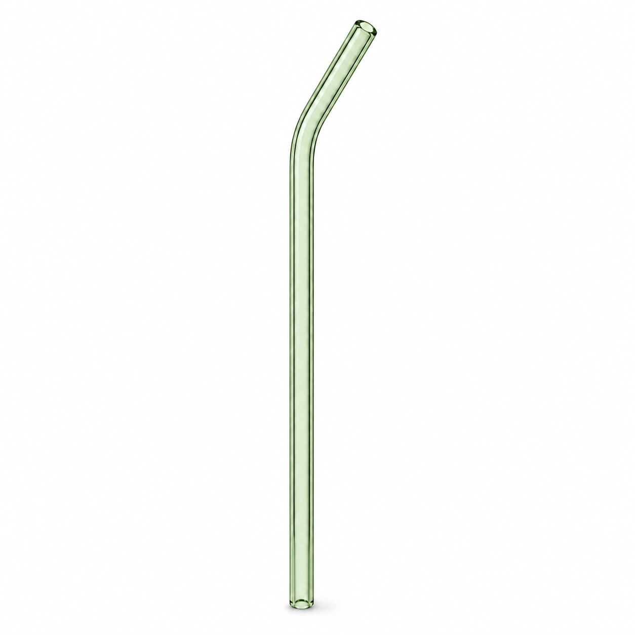Pastel Luxe Glass Straw Set – Reusable Curved Drinking Straws