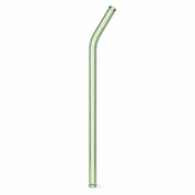Pastel Luxe Glass Straw Set – Reusable Curved Drinking Straws