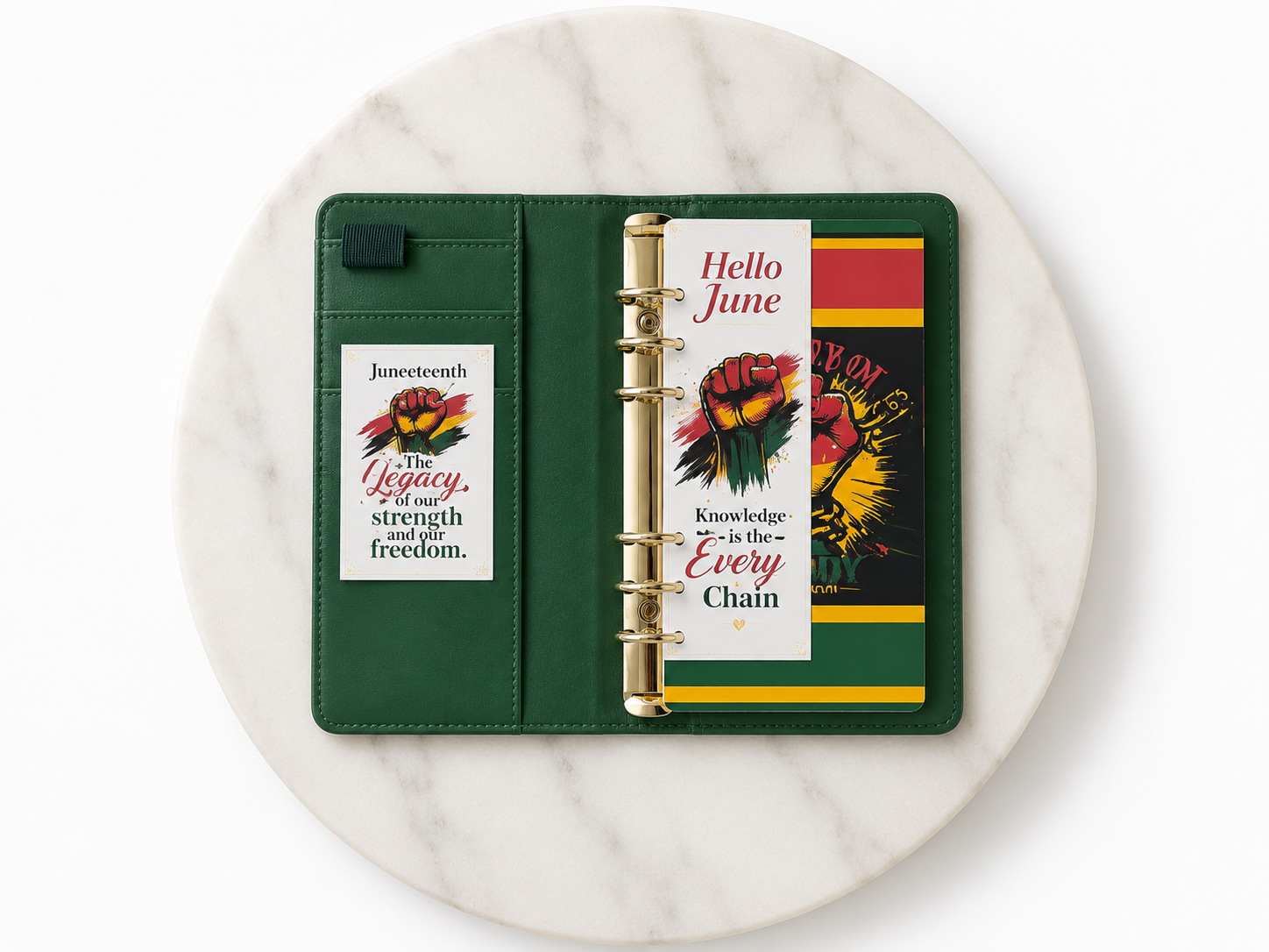 Juneteenth A6 Planner Bundle with Free Purse Charm