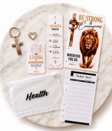 Be Strong & Courageous Planner Insert Bundle | Christian Planner Accessories for Men