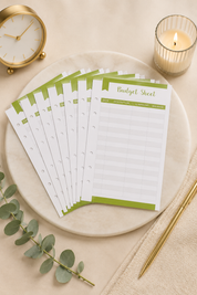 A6 Budget Sheets