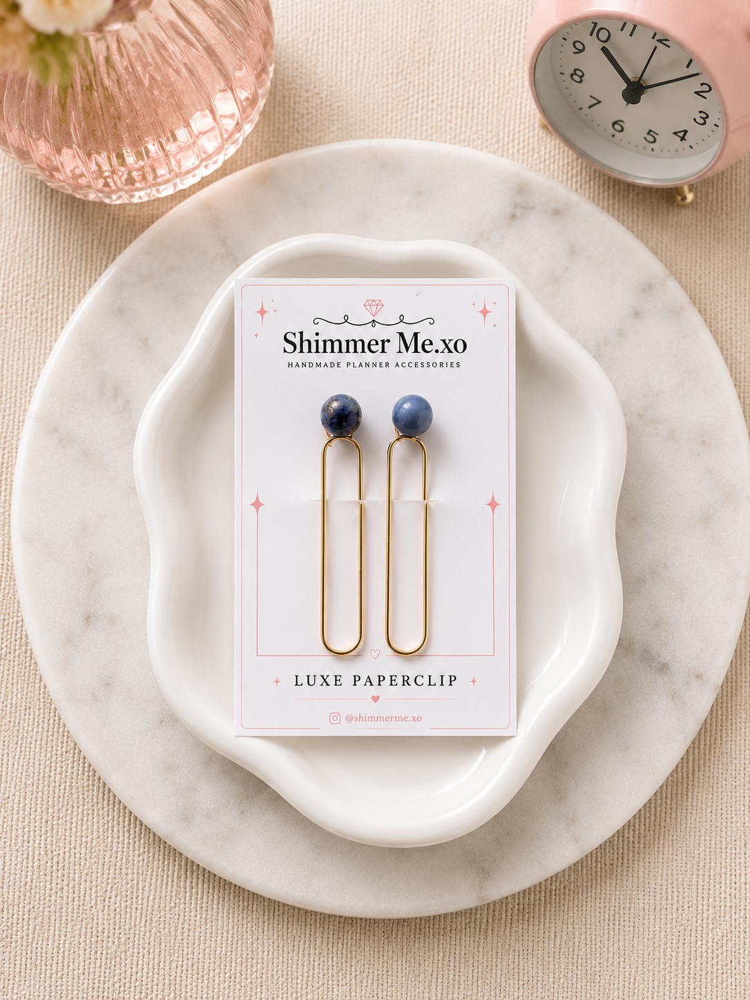Natural Stone Paperclips