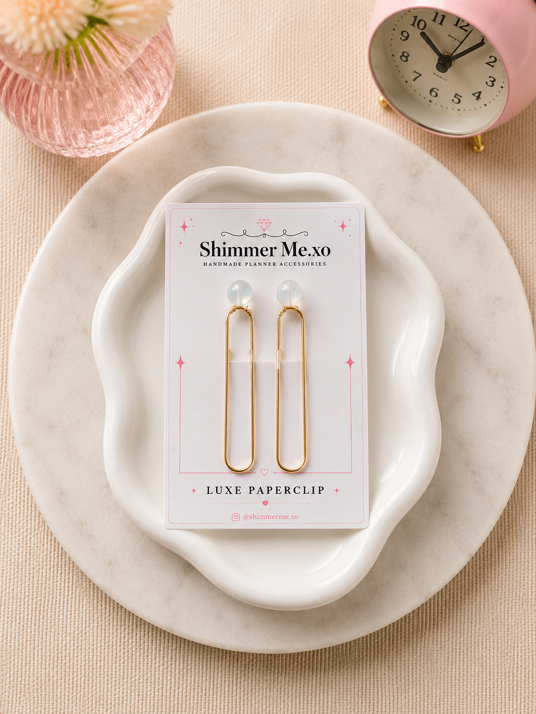 Natural Stone Paperclips