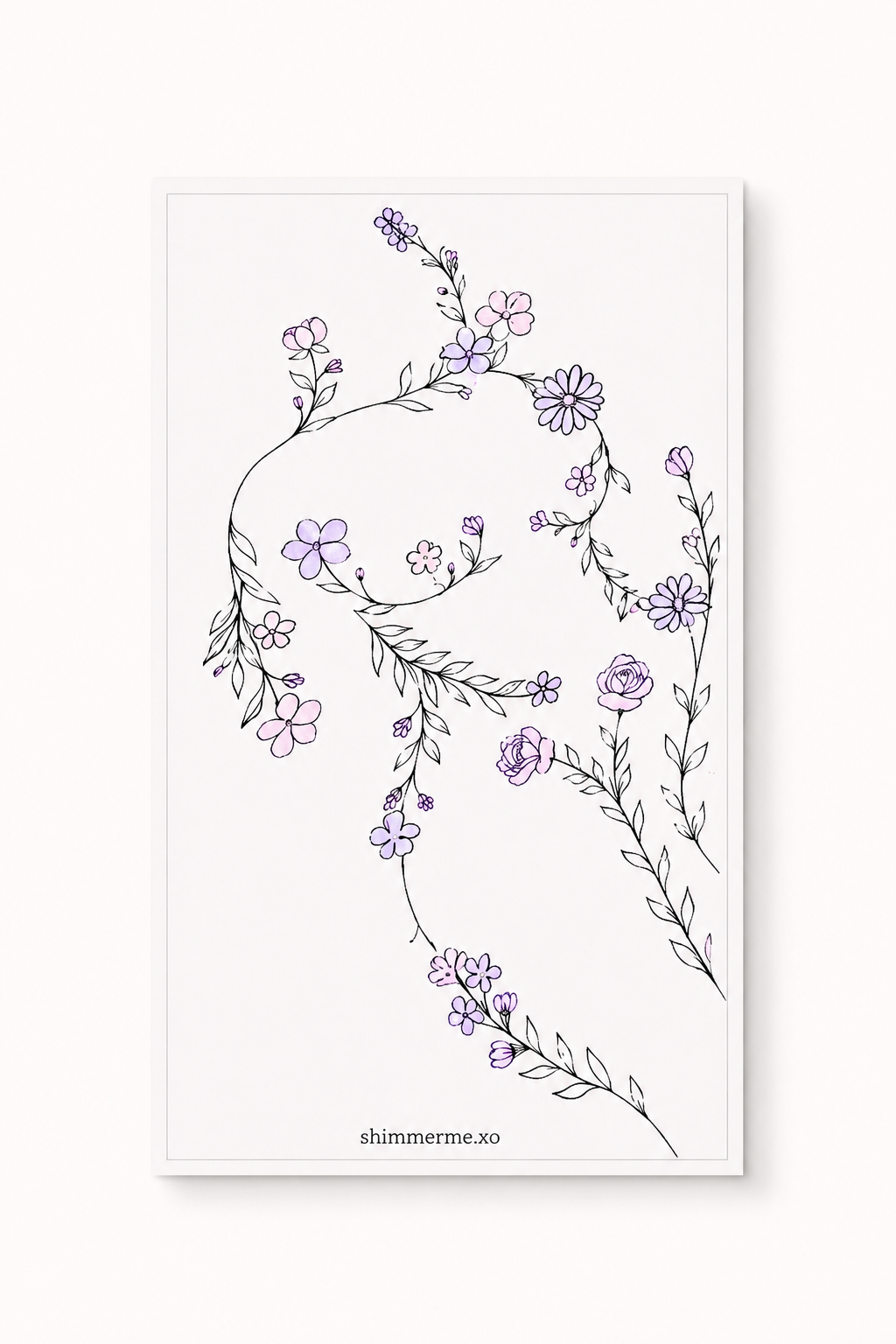 Blooming Through the Change Menopause A6 Dashboard | Floral Planner Insert