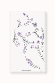 Blooming Through the Change Menopause A6 Dashboard | Floral Planner Insert