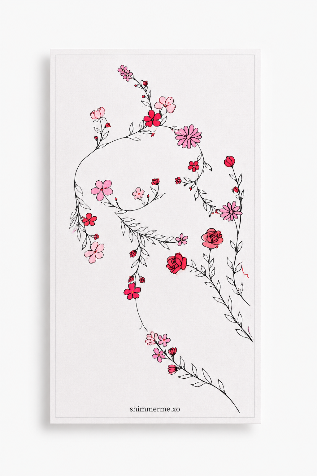 Blooming Through the Change Menopause A6 Dashboard | Floral Planner Insert