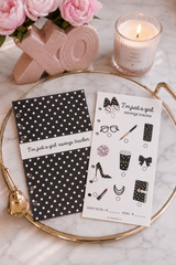 I’m Just a Girl Savings Tracker A6 Dashboard & Savings Challenge | Polka Dot Planner Insert