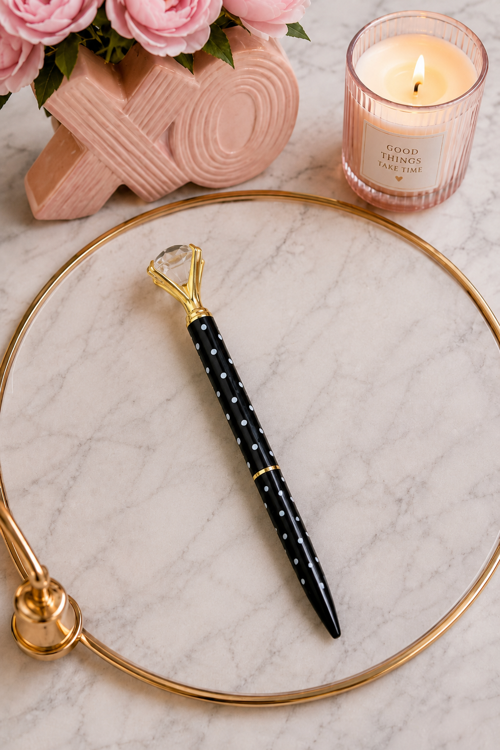 Diamond Luxury Polka Dot Pens | Glam Planner & Journaling Pens