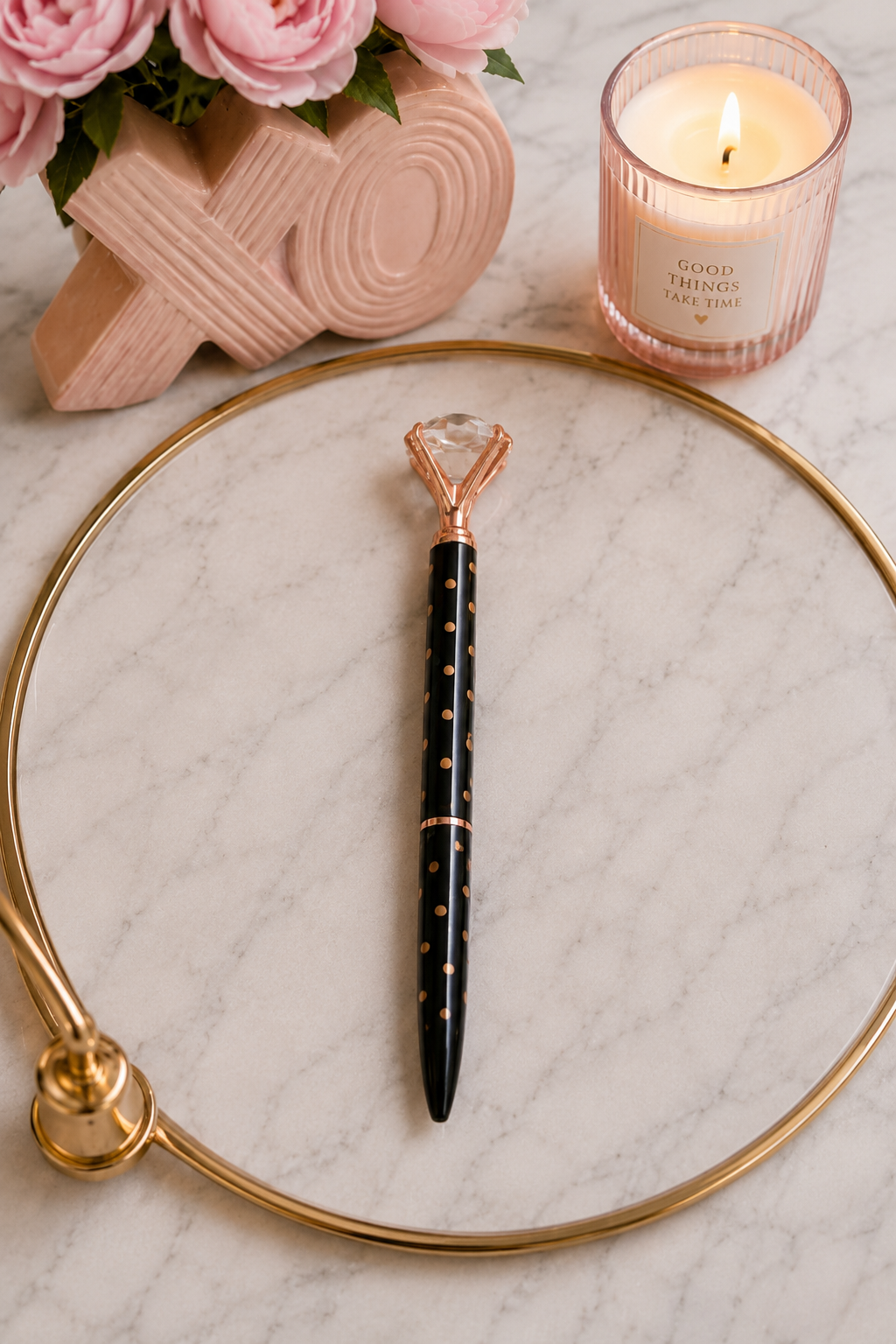 Diamond Luxury Polka Dot Pens | Glam Planner & Journaling Pens