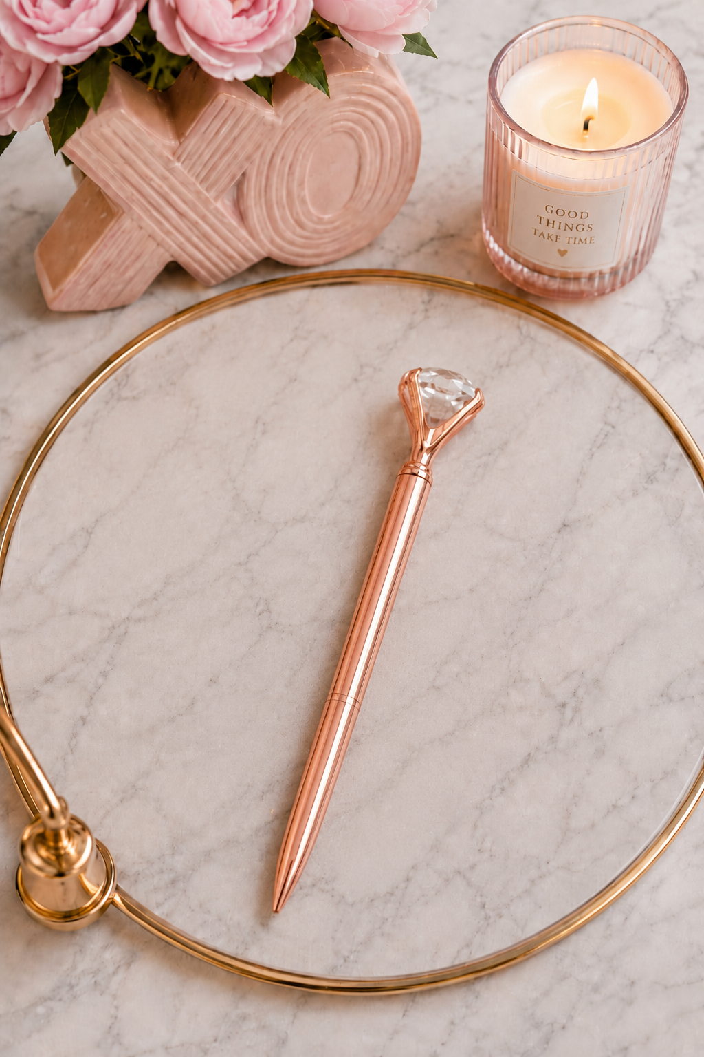 Luxe Metallic Planner Pens | Diamond Crystal Top Writing Pens