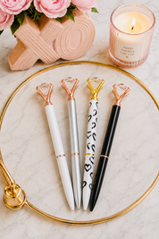 Crystal Glam Diamond Top Planner Pens