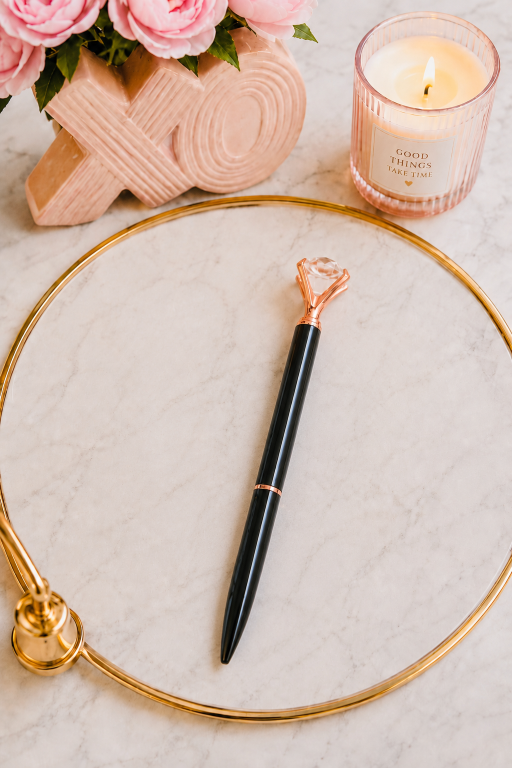 Crystal Glam Diamond Top Planner Pens