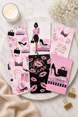 The Glam Diaries | Luxury Fashion A6 Planner Dashboard Set | Set of 6
