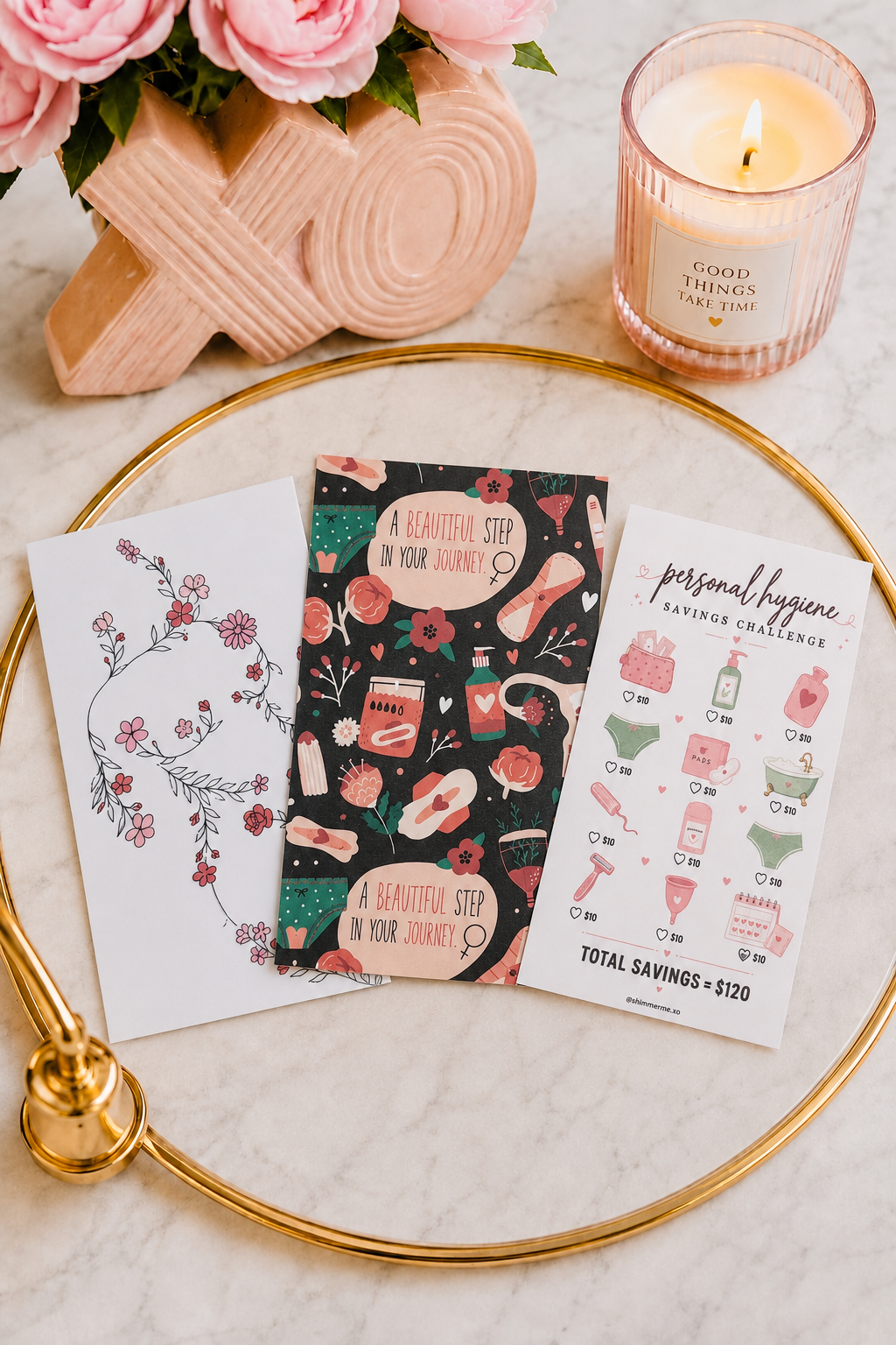 The Beautiful Journey A6 Dashboard Set + Savings Tracker