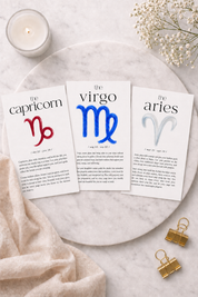 Aligned by the Stars Zodiac Affirmation A6 Dashboard