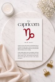 Aligned by the Stars Zodiac Affirmation A6 Dashboard