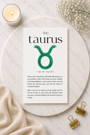 Aligned by the Stars Zodiac Affirmation A6 Dashboard