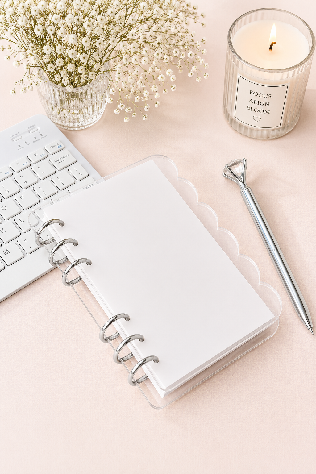 A6 Acrylic Planner Binder