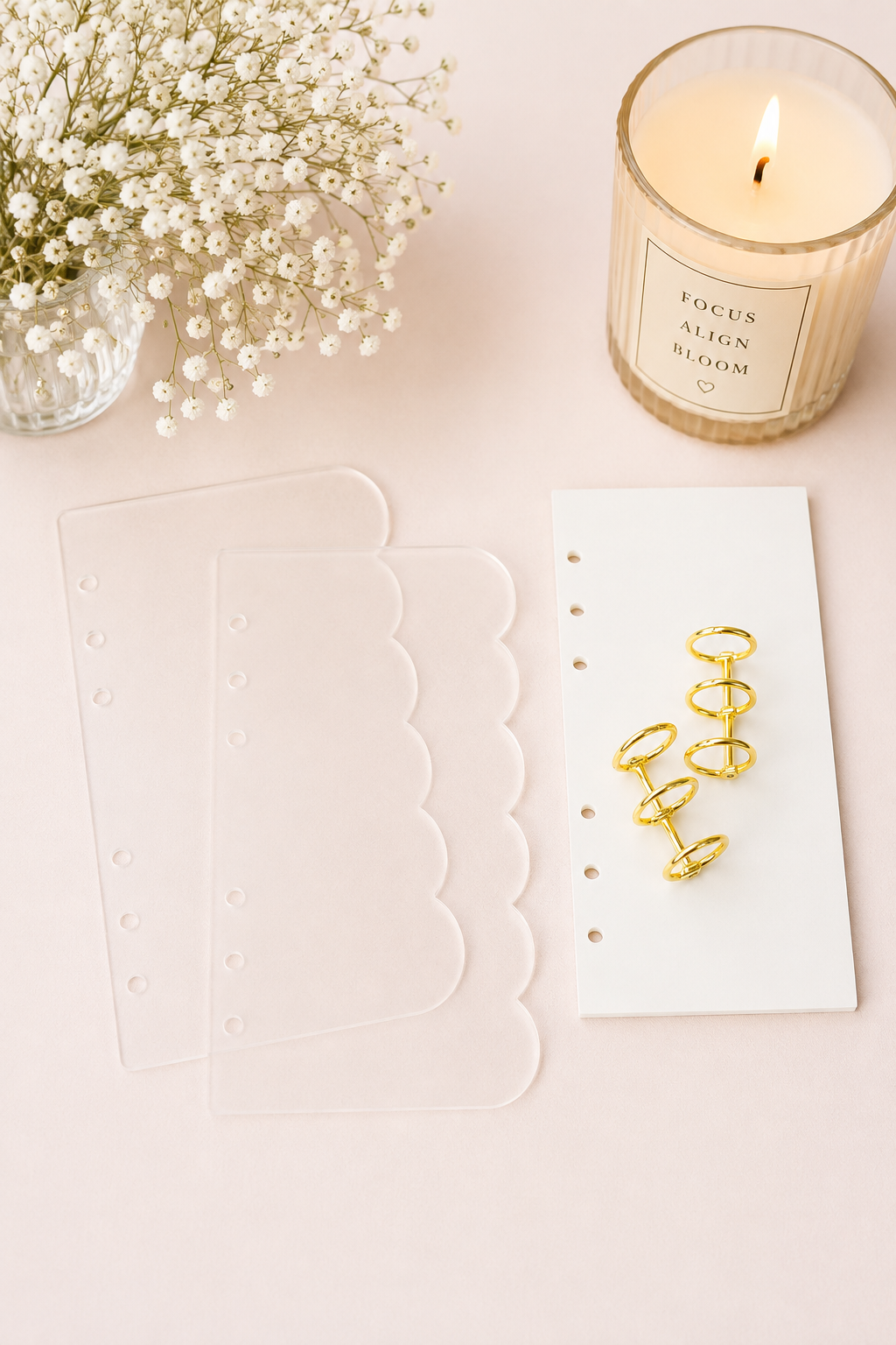 A6 Acrylic Planner Binder